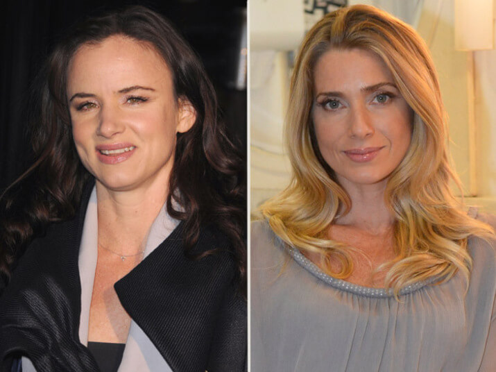 as atrizes Juliette Lewis e Letícia Spiller